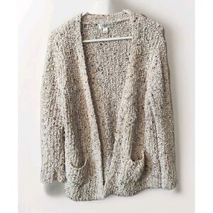 Studio Boho Open Cardigan Chunky Sweater Long Sleeve Women L, Fun And Funky.‎
